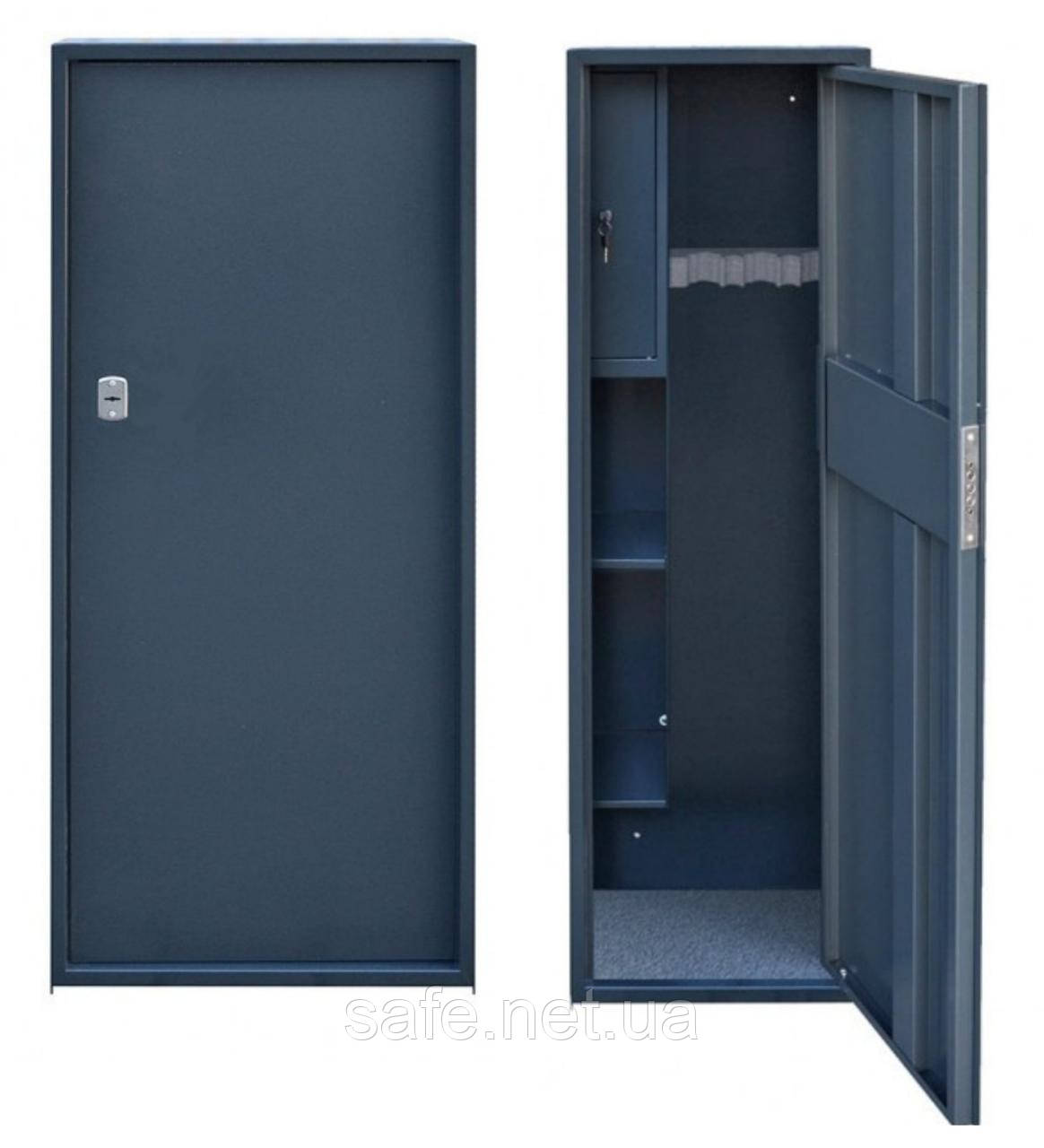Сейф збройовий Levmetal СЗ-140.5/М (ВxШxГ:1400x630x250) на 5 ручок, сейф для рушниці, мисливський сейф