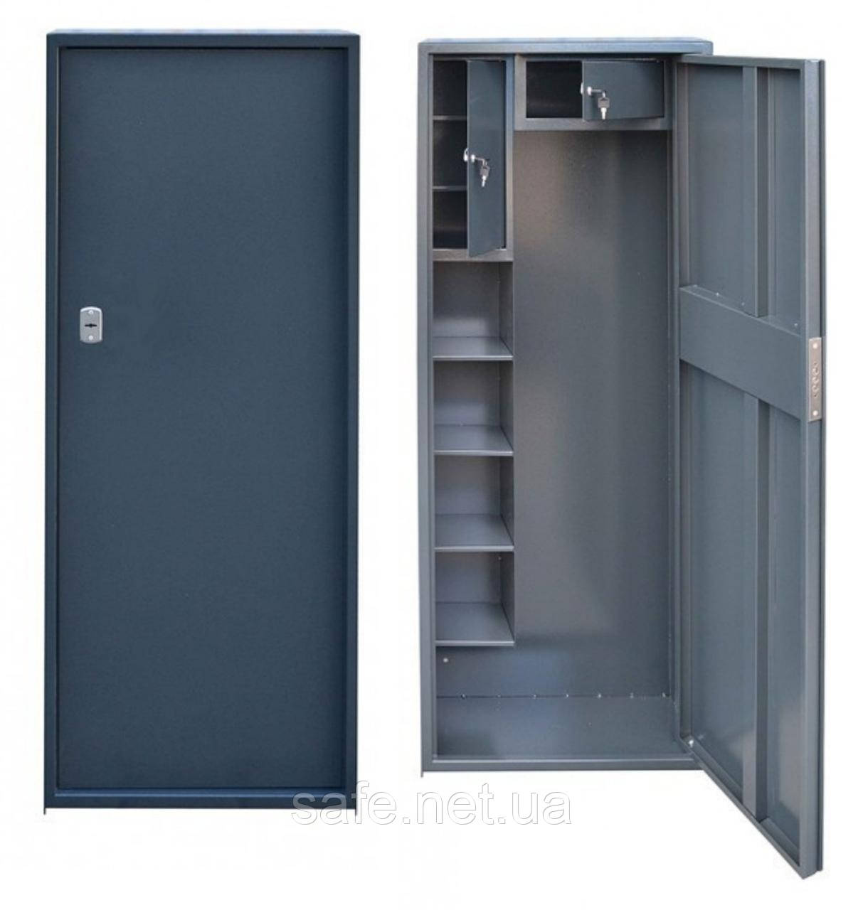Сейф збройовий Levmetal СЗ-160.5/М (ВxШxГ:1600x630x250) на 5 рушниць, сейф для рушниці, мисливський сейф