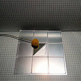 Набір дзеркал квадратних 4×4 см товщина 0.8 мм самоклейка, фото 3