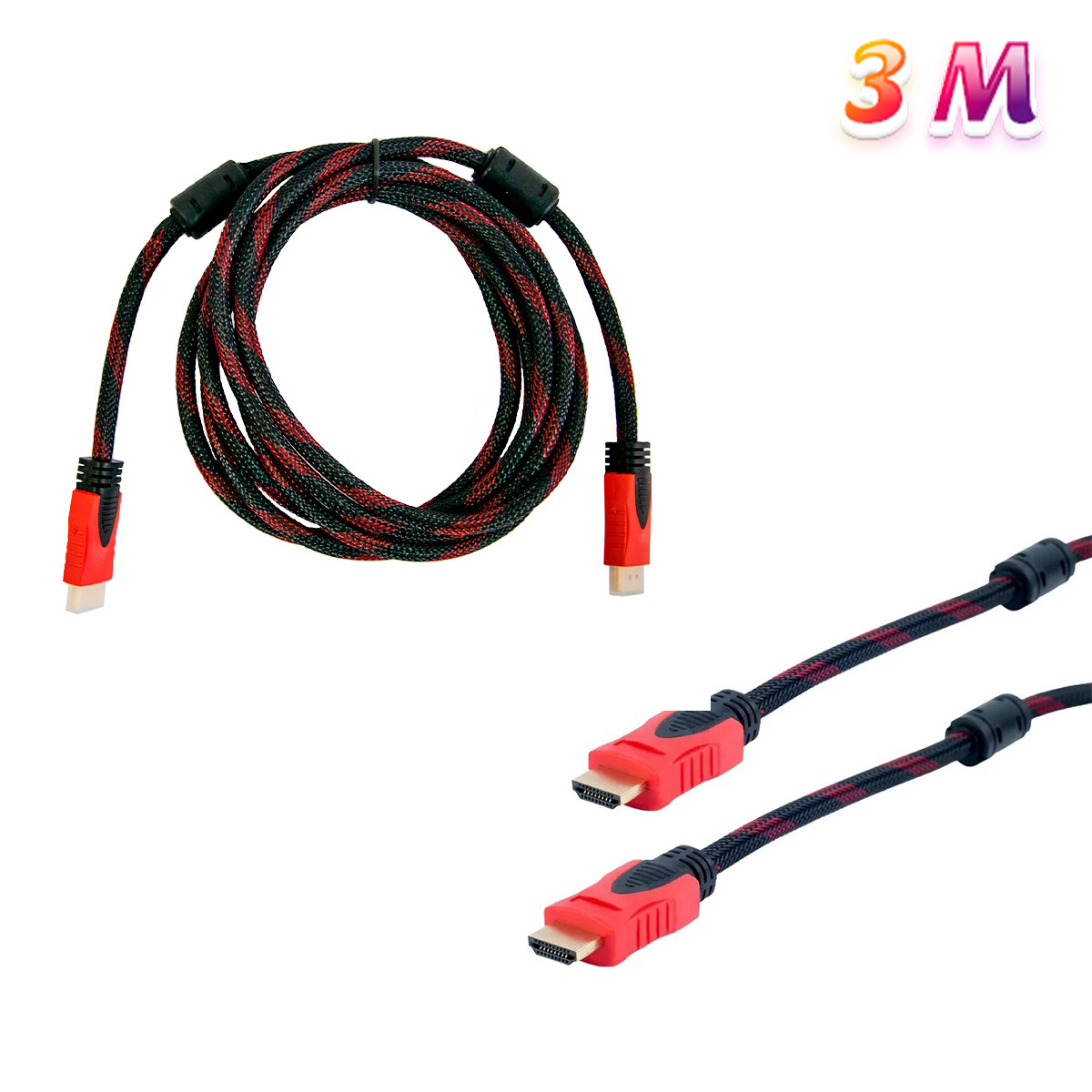 Кабель-подовжувач HDMI-HDMI 3 метри, hdmi кабель для монітора та телевізора, подовжувач HDMI/хдмі/аксимай (ST)