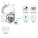 Охоронна поворотна Wi-Fi IP Onvif камера HFWVISION P4S-X2-SG 2MP. iCSee, фото 7