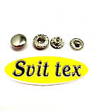 Кнопка Альфа 10 мм Нікель 720 шт, фото 2