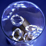 20 шт ОПТ 2м 20LED Світлодіодна Гірлянда Нитка Холодна Біла на Батарейках Крапля Роси пробка, фото 3