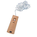 20 шт ОПТ 2м 20LED Світлодіодна Гірлянда Нитка Холодна Біла на Батарейках Крапля Роси пробка, фото 7