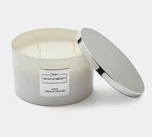 Велика свічка ароматична біла (сафарі) квітковий аромат 1 кг