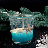 Декоративна гелева свічка Чародійка морська блакитна, фото 7