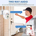 Охоронна поворотна Wi-Fi IP Onvif камера HFWVISION HF-WSV02-B30E 3 Mp. Tuya, фото 5