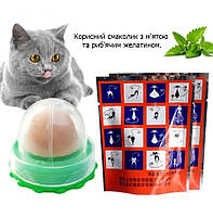 Льодяник-цукерка для котів і кішок з м'ятою та риб'ячим желатином, фото 4