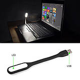 USB LED світильник на гнучкій ніжці, колір зелений, фото 7