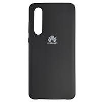 Чехол Silicone Case на Huawei P30 Черный