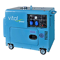Дизельный генератор Vital power VP-7500T 7,5 кВа (6 кВт)