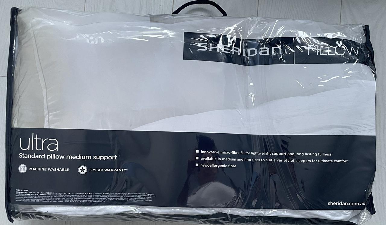 Подушка Sheridan Ultra Standard pillow medium support 48x73 см - фото 3 - id-p1734439069