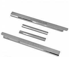 Накладки на пороги Jeep Wrangler JK 5-дверцята з 2007 р. (Premium)