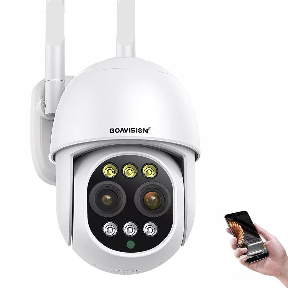 Вулична охоронна поворотна Wi-FI камера спостереження Boavision XMC07-N. Зум. iCSee