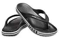 Вьетнамки крокс Crocs Bayaband Flip Black / White