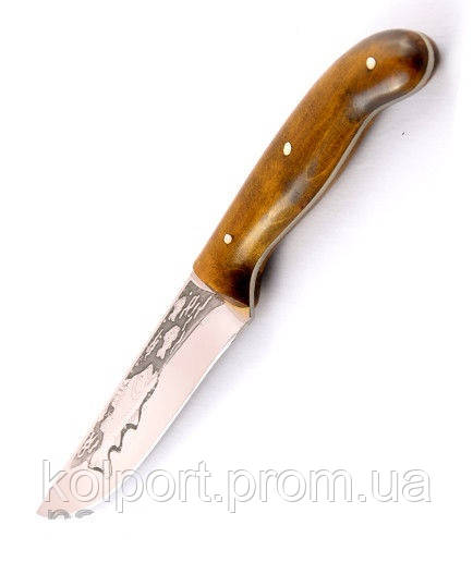 Ніж мисливський ручної роботи Щука з шкіряним чохлом + ексклюзивні фото, тактичний ніж, рибальський ніж