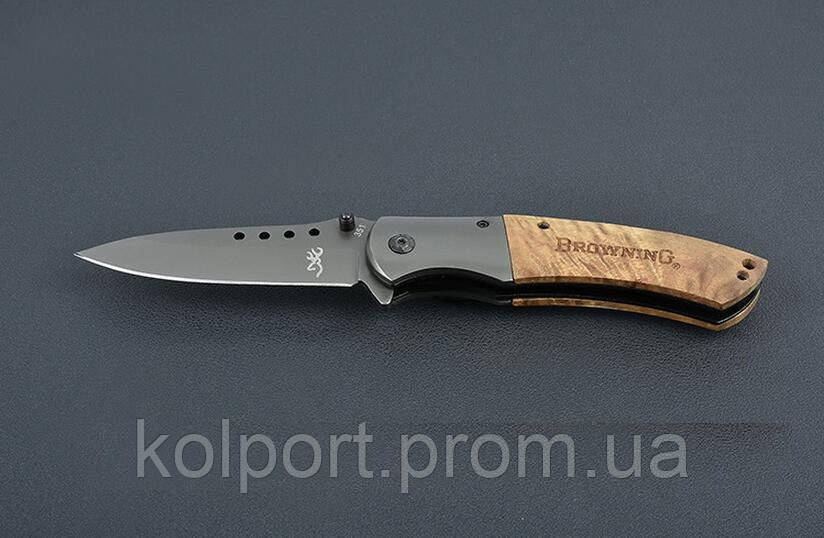Нож Browning, титановое покрытие, полуавтоматический механизм, ХИТ ПРОДАЖ, подарок для парня, выкидные, походн