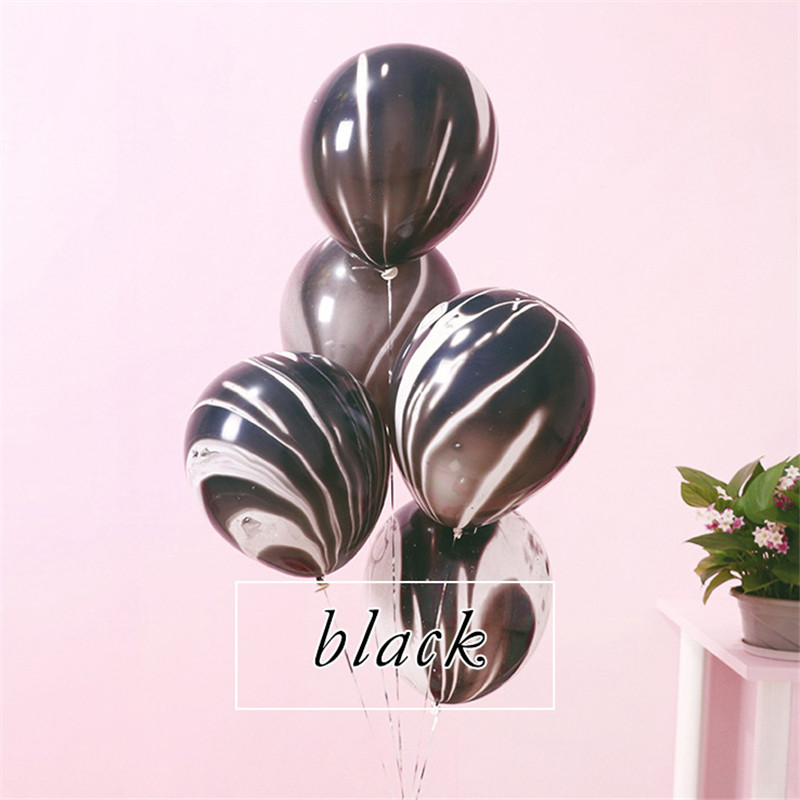 Повітряні кулі Агат Чорний 10"(25см) В упак: 5 шт. Пр-во: Китай, фото 1