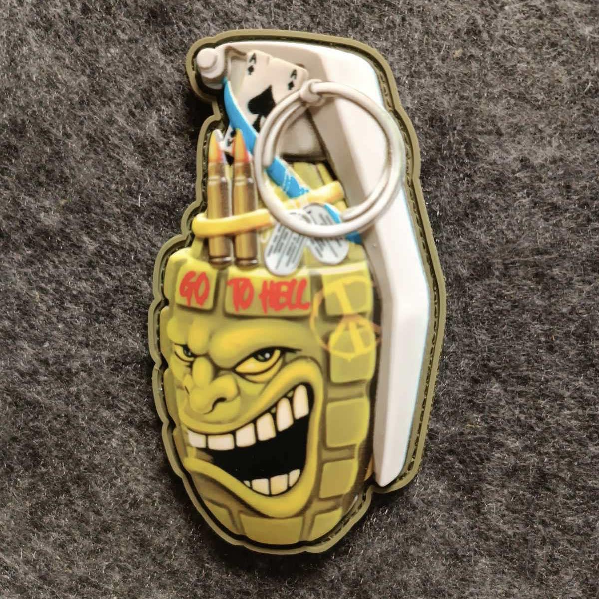 Шеврон Граната go to hell пвх патч для ВСУ