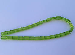 Бусина Прямокутний колір салатовий 8*12 мм