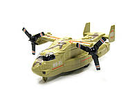 Іграшковий літак військовий конвертоплан Bell V - 22 Osprey, масштаб 1: 72,, інерція, звук, світло