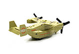 Іграшковий літак військовий конвертоплан Bell V - 22 Osprey, масштаб 1: 72,, інерція, звук, світло, фото 6