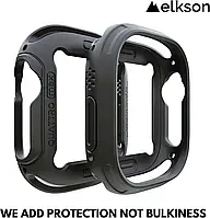 Фірмовий чохол зі склом elkson Rugged Quattro 2.0 для Apple Watch Ultra 2/Ultra 49 mm, Чорний, фото 7