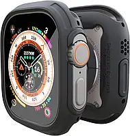 Фірмовий чохол зі склом elkson Rugged Quattro 2.0 для Apple Watch Ultra 2/Ultra 49 mm, Чорний, фото 3