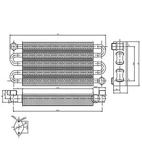 Теплообмінник бітермічний Viessmann Vitopend WH1B, WH1D 30 (7825511), фото 2