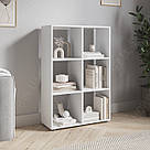 Книжковий стелаж відкритий на 6 вічок 720 мм шириною Полиці для книжок з Ламінованого ДСП, фото 2