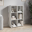 Книжковий стелаж відкритий на 6 вічок 720 мм шириною Полиці для книжок з Ламінованого ДСП, фото 3