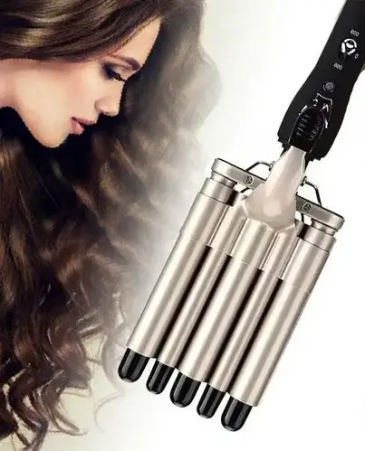 Купить Плойка на пять волн для завивки волос Gemei GM-2933 щипцы с ...