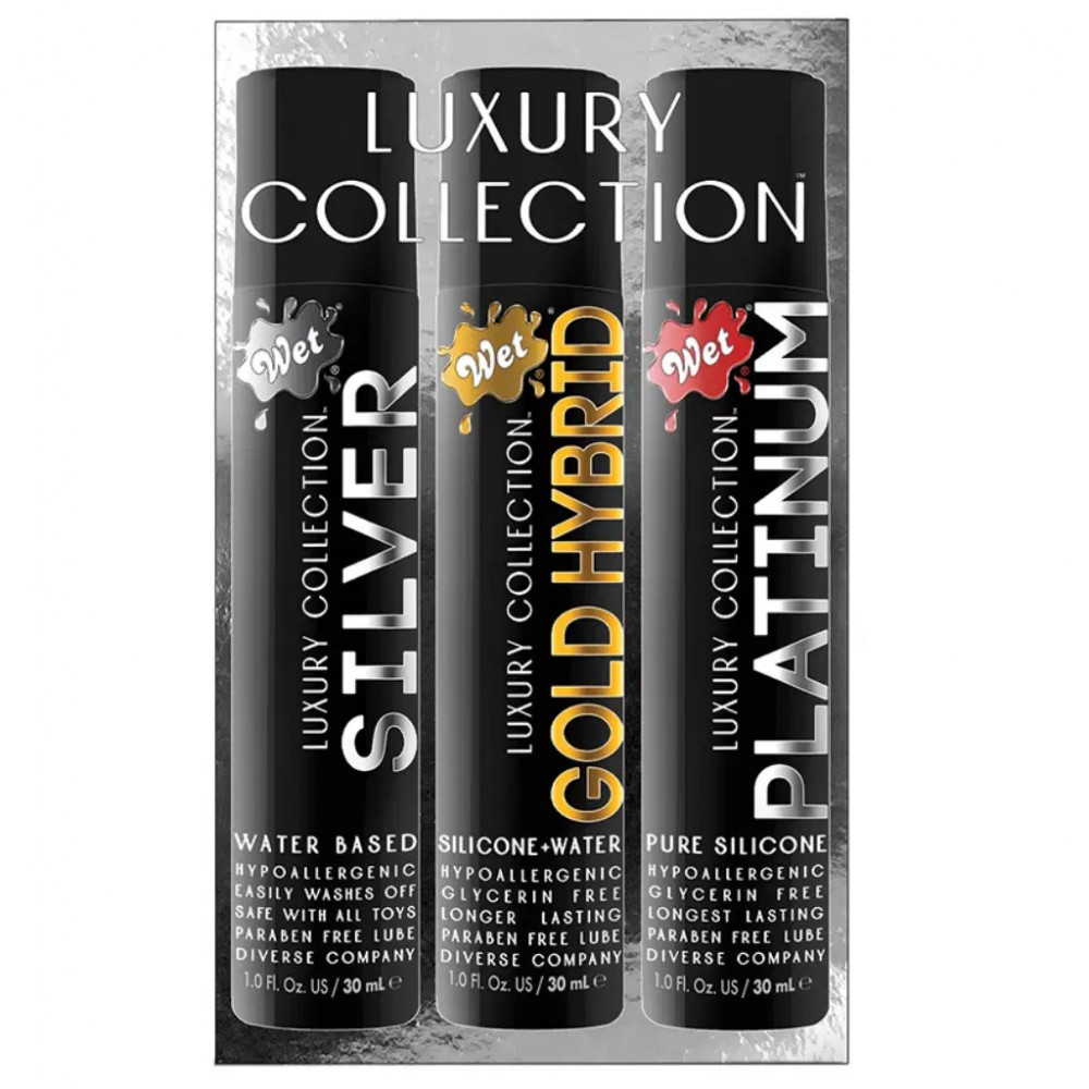 Набір лубрикантів Wet LUXURY 3 PACK, 3 шт, фото 1