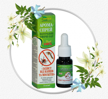 Арома-спрей Захист від кліщів та москітів 15мл /Адверсо/