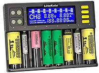 Lii-S8 LiitoKala, зарядний пристрій на 8 каналів для AA, AAA, 18650, 26650, 21700 Li-ion, LiFePo4, Ni-Mh, фото 3