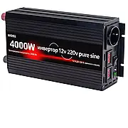 Інвертор, перетворювач напруги Houli 12V/220V 4000W/2000W — 50Hz чистий синус