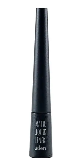 Підводка матова ADEN Matte Liquid Liner (Black) 2,5 мл, фото 1