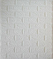 Самоклеющаяся декоративная панель Loft Expert белый кирпич 700x770x5 мм