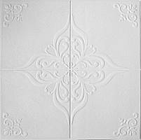 Самоклеюча декоративна 3D панель білий сніг 700x700x5 мм