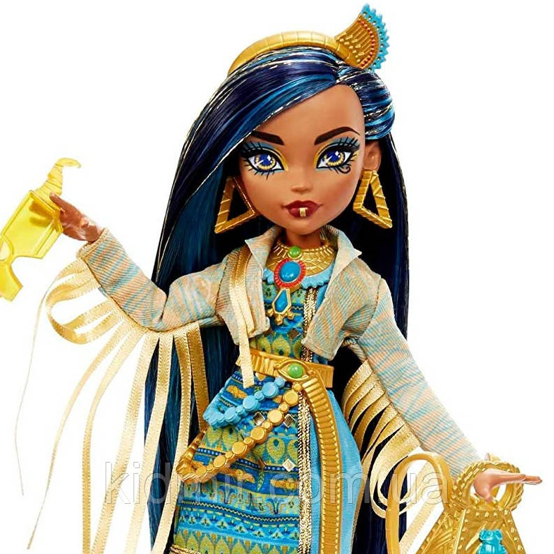 Монстр Хай Клео де Ніл Лялька Monster High Cleo De Nile with Accessories and Pet HHK54