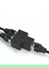 Перехідник розгалужувач Ethernet 8P8C RJ-45 «1 гніздо - 2 гнізда», фото 4