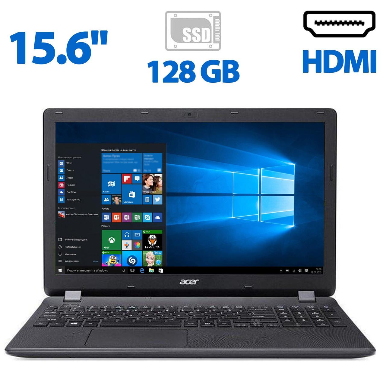 Ноутбук Б-клас Acer ES1-571-C3YL /15.6" /Celeron 2957U 2 ядра 1.4GHz/4GB DDR3/128GB SSD / HD Graphics / WebCam