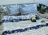 Сімейний комплект постільної білизни ТМ TAG з турецького Ранфорсу, бавовна з компаньоном R-T9151, фото 2