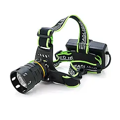 Ліхтар налобний BL-A14-3+P160, заряджання від USB Type-C, 3х18650, ZOOM функція Power Bank   Luxprice
