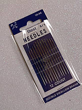 Голки ручної (цілки для шиття) NEEDLES No 120-045 (12шт)