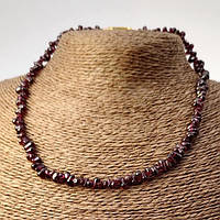 Буси з Природного Граната Бусіна Крапля 4х2 мм Довжина Бус 44 см