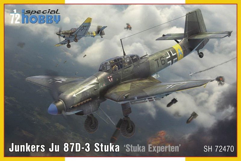 Пластикова модель 1/72 Special hobby 72470 німецький пікіруючий бомбардувальник Junkers Ju 87D-3 Stuka, фото 1