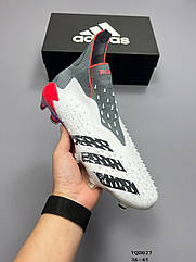 Eur39-45 бутси ADIDAS PREDATOR FREAK 3 White/Iron Metallic/Solar Red водонепроникні футбольні копи