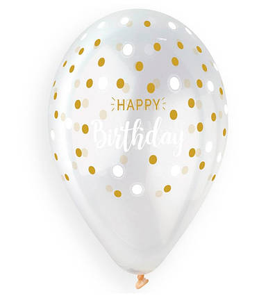 Повітряні кулі "HB confetti" (5 шт.), Італія, Ø 33 см, фото 1