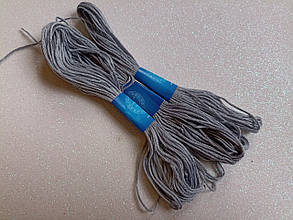 Нитка муліне (для вишивання) колір - сірий